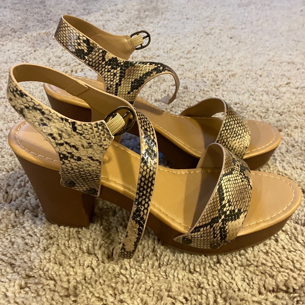 Snakeskin sandals